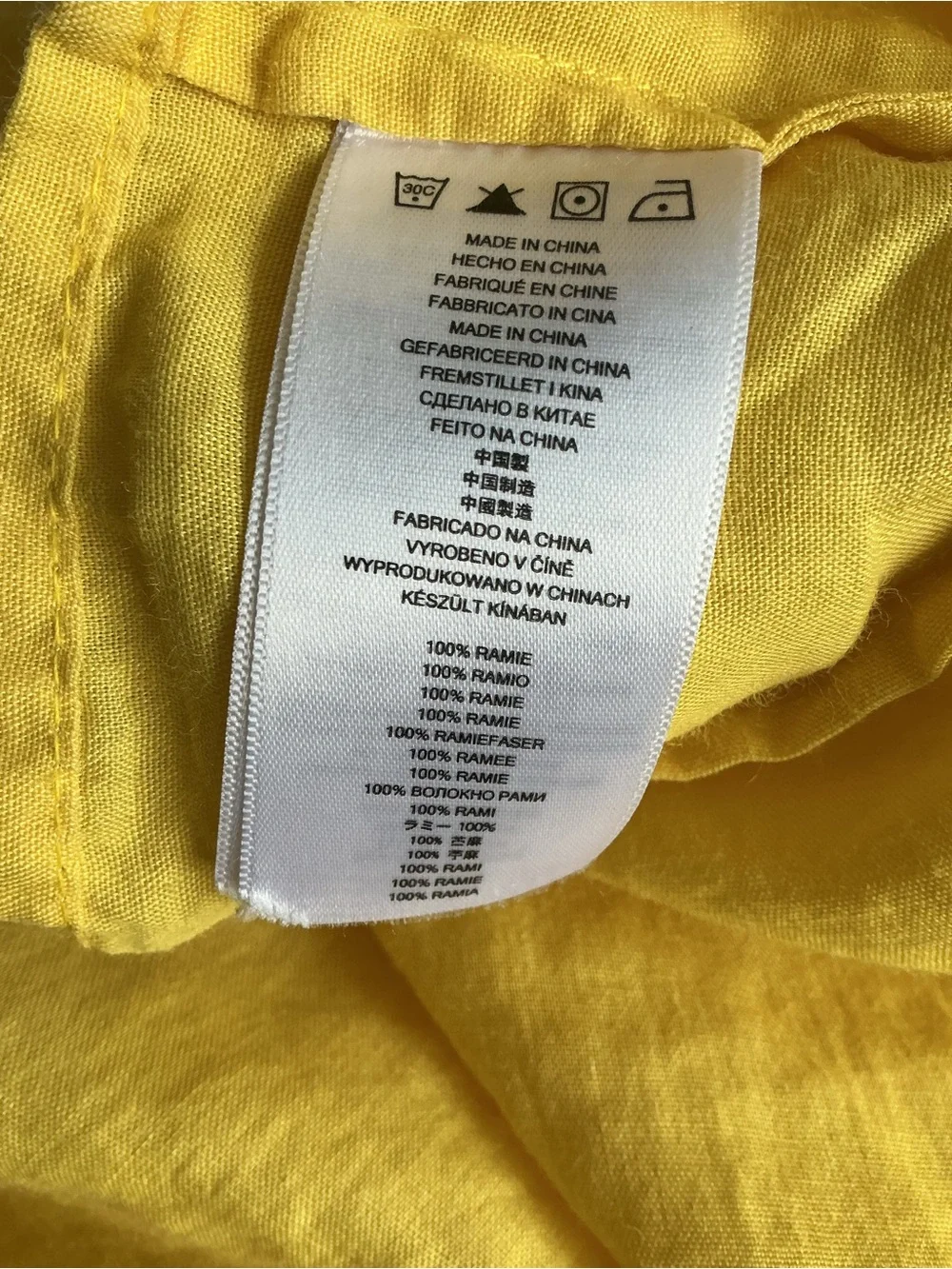 Michael Kors Bright Yellow Linen Tank Top